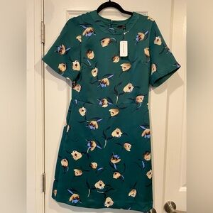 Banana Republic Green Floral Mini Dress